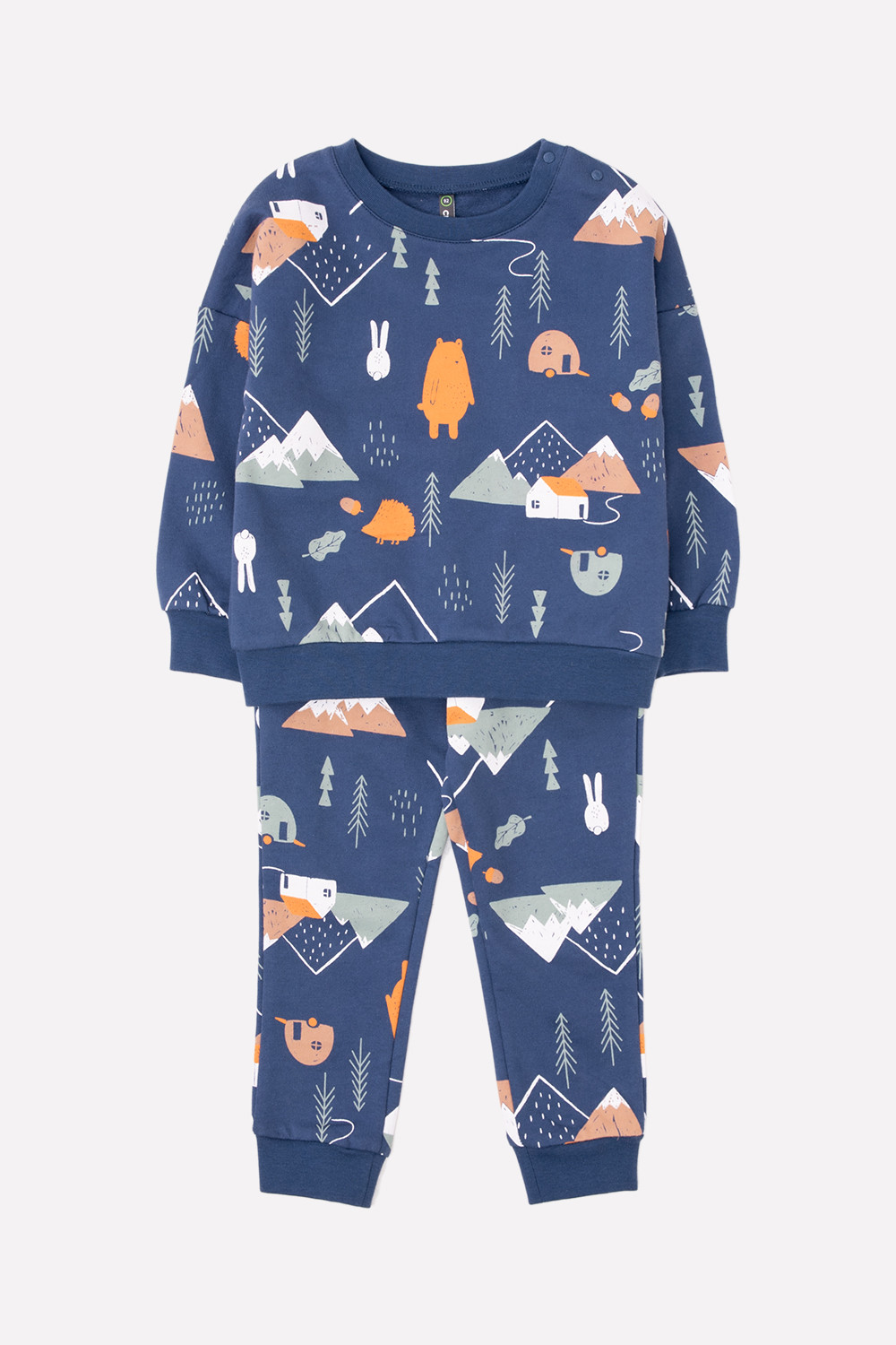 картинка Комплект для мальчика Crockid КР 2698 темно-синий, горы к258 от магазина детских товаров ALiSa