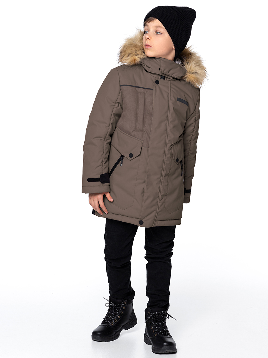 картинка Куртка зимняя для мальчика NIKASTYLE 4з3524 Орех от магазина детских товаров ALiSa