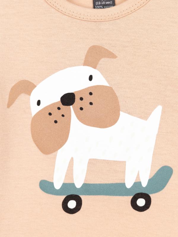 картинка Футболка детская Baby Boom Ф90/9-К Светло-бежевый от магазина детских товаров ALiSa