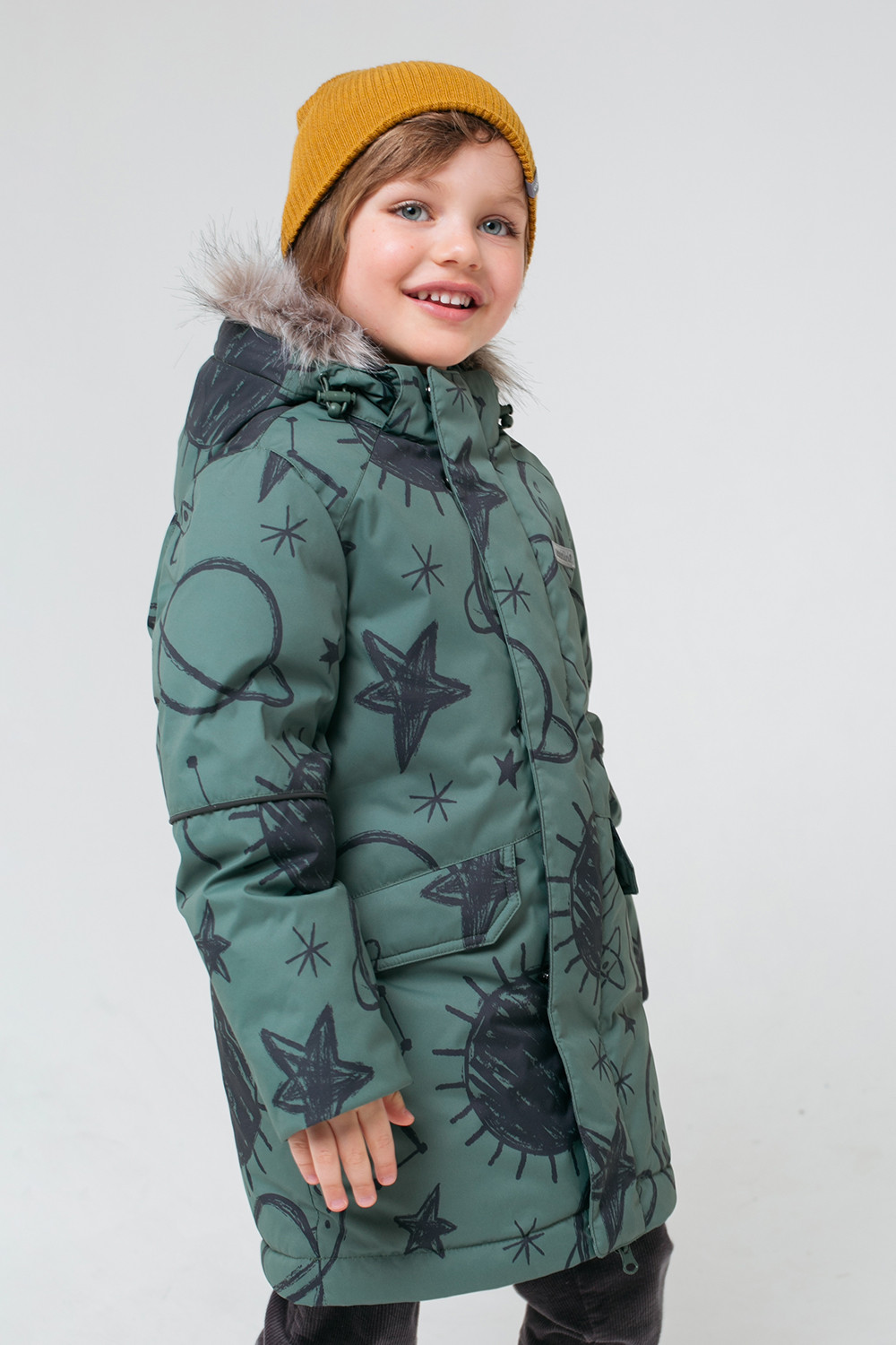 картинка Куртка пуховая удлиненная для мальчика Crockid ВК 34060/н/1 УЗ от магазина детских товаров ALiSa