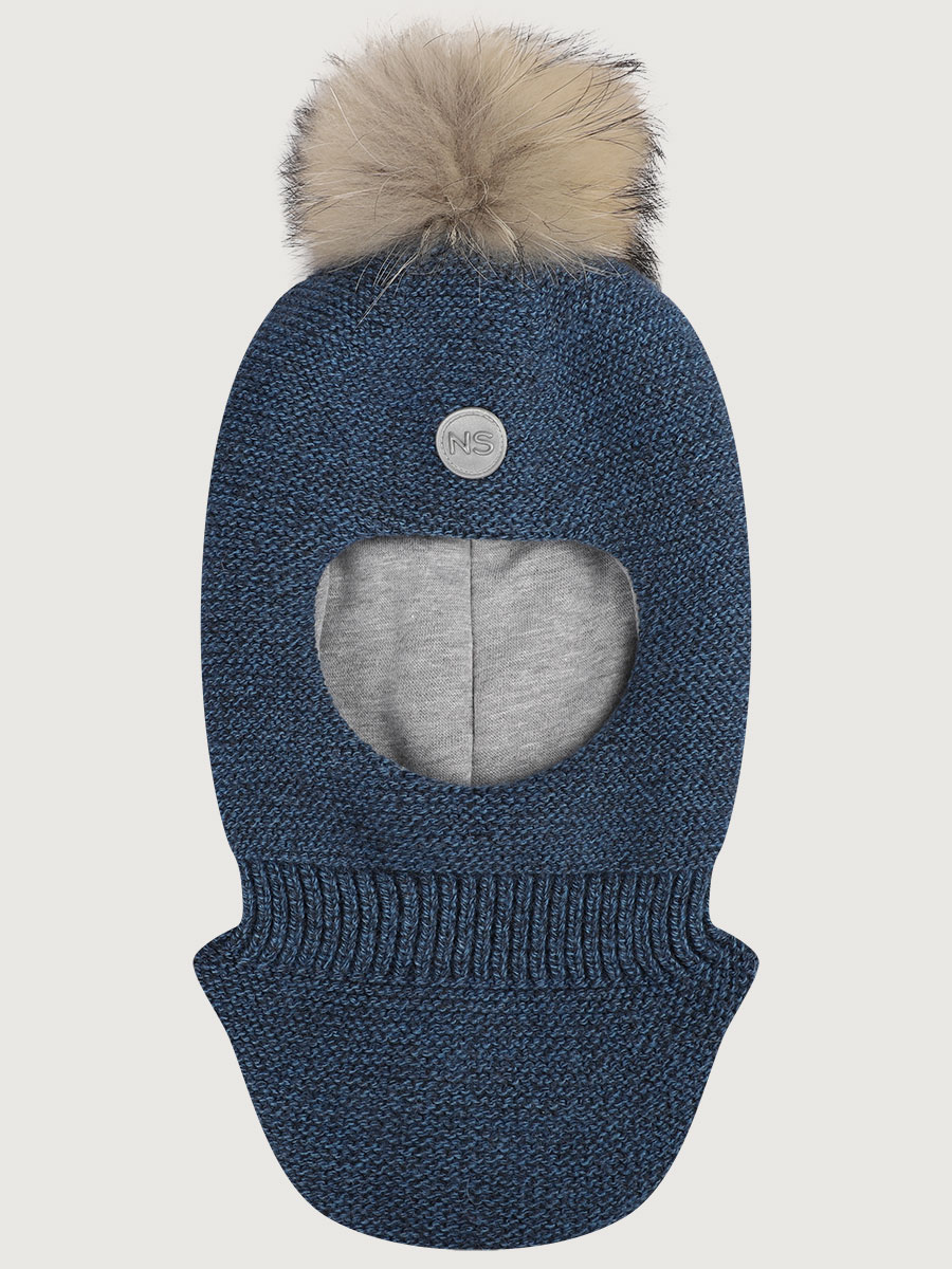 картинка Балаклава утепленная для мальчика NIKASTYLE 10з15325 Джинсовый от магазина детских товаров ALiSa