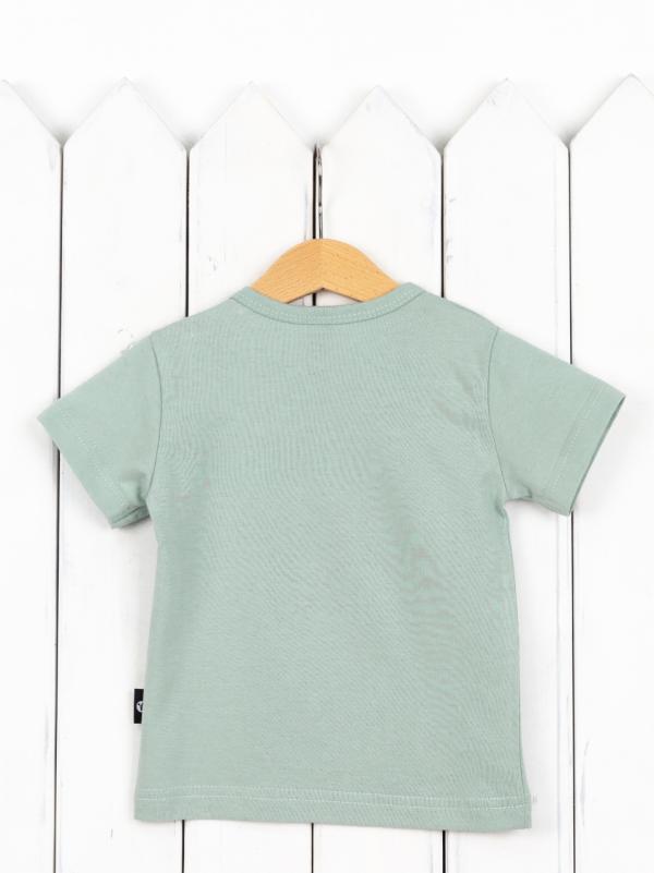 картинка Футболка для мальчика Baby Boom Ф90/8-К Шалфей от магазина детских товаров ALiSa