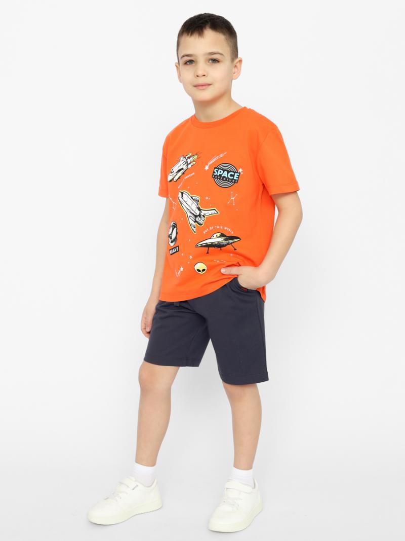 картинка Футболка для мальчика Cherubino CSKB 63656-29 Оранжевый от магазина детских товаров ALiSa