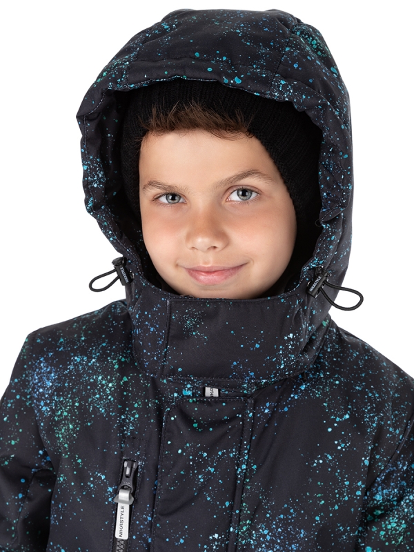 картинка Комбинезон зимний для мальчика NIKASTYLE 8з5524 Черный бирюза от магазина детских товаров ALiSa