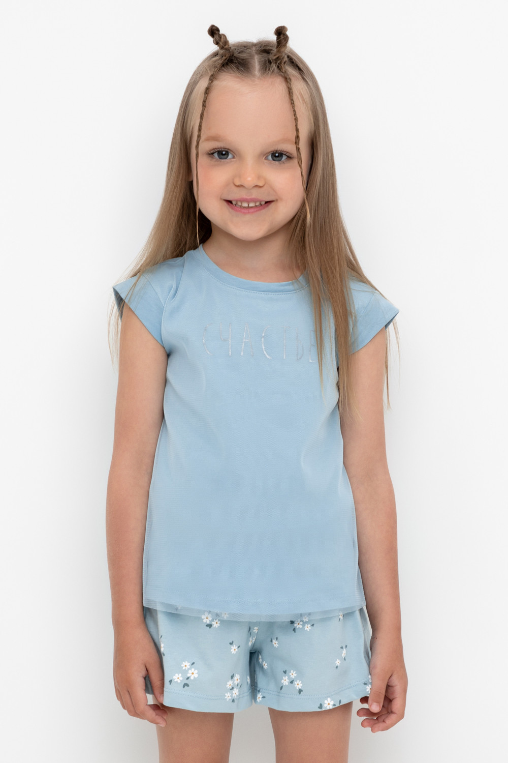 картинка Футболка для девочки Crockid К 302133 незабудка от магазина детских товаров ALiSa