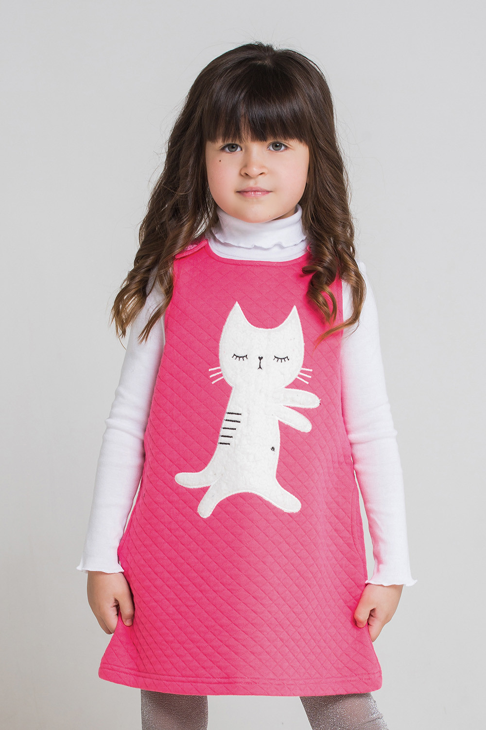 картинка Сарафан для девочки Crockid КР 5548 ярко-розовый к215 от магазина детских товаров ALiSa
