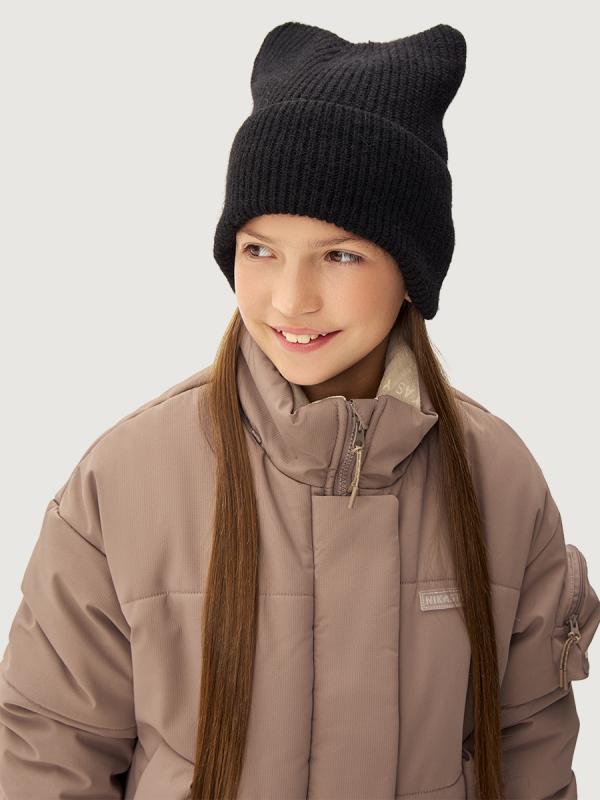 картинка Шапка зимняя для девочки NIKASTYLE 11з16425 Черный от магазина детских товаров ALiSa