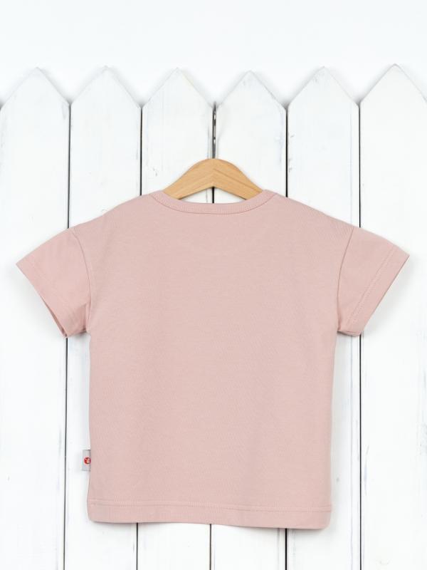 картинка Футболка для девочки Baby Boom Ф105/1-К Мишка-русалка пудра от магазина детских товаров ALiSa