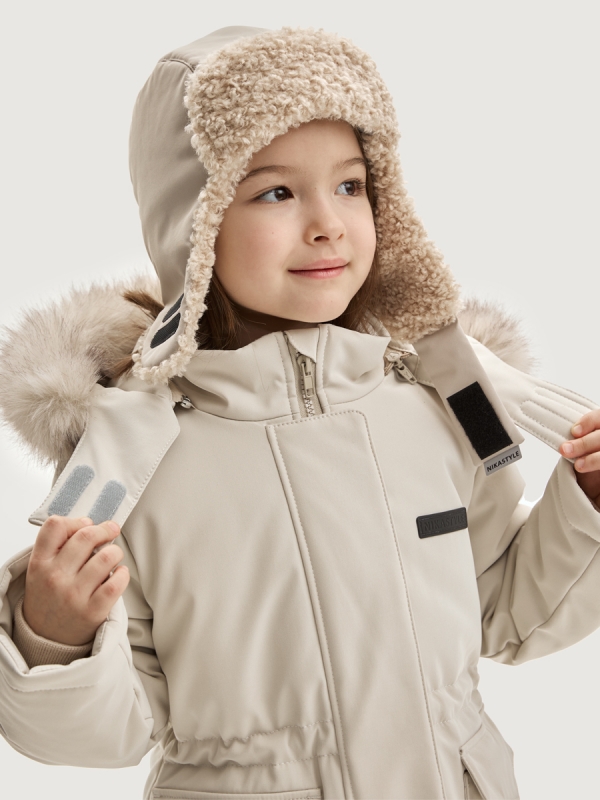 картинка Шапка мембранная утепленная NIKASTYLE 11з16325 Кешью от магазина детских товаров ALiSa