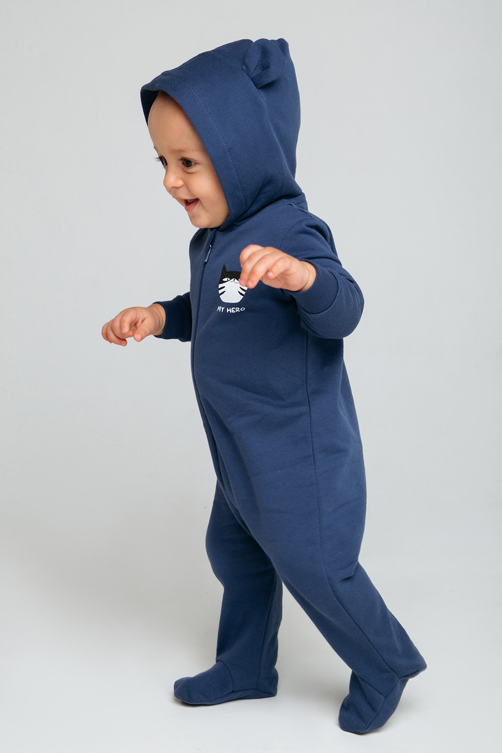 картинка Комбинезон для мальчика Crockid К 6431 темно-синий (мой герой) от магазина детских товаров ALiSa