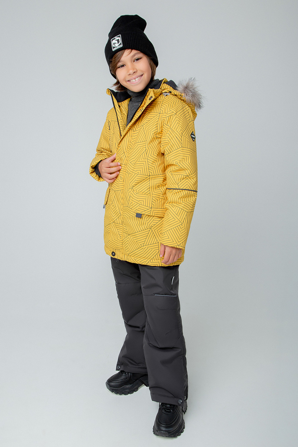 картинка Куртка зимняя для мальчика Crockid ВК 36077/н/2 ГР от магазина детских товаров ALiSa