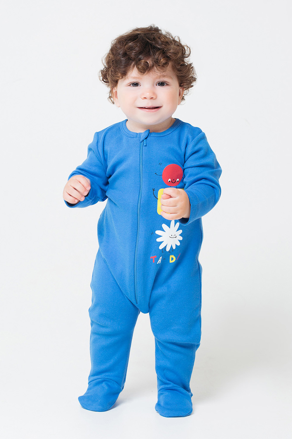 картинка Комбинезон для мальчика Crockid К 6149 ярко-голубой (динозавры) от магазина детских товаров ALiSa