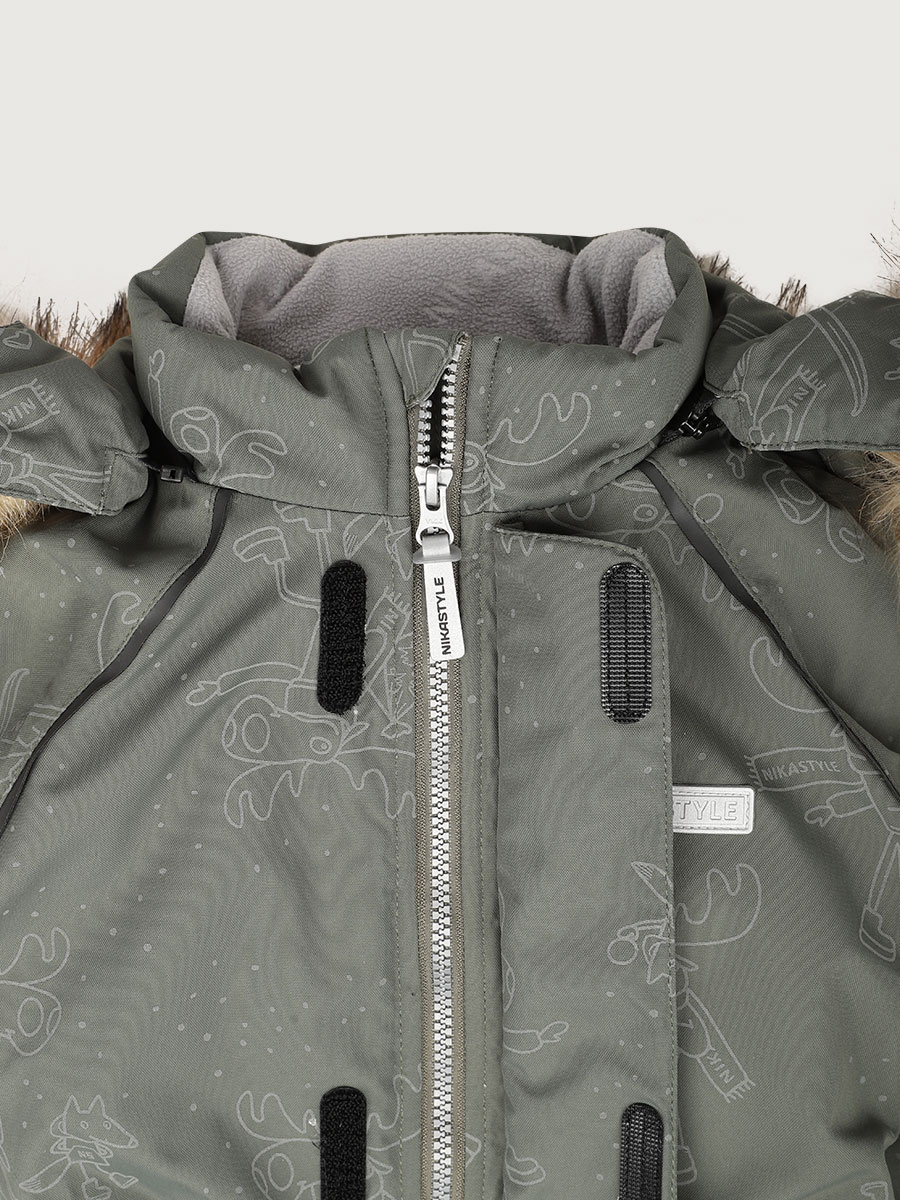 картинка Комбинезон для мальчика NIKASTYLE 8з0525 Хаки Черный от магазина детских товаров ALiSa