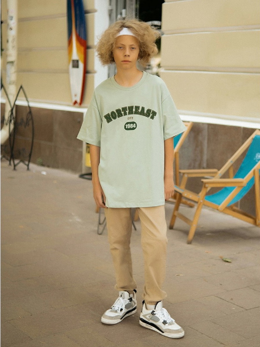 картинка Футболка детская Youlala YLA 1657100203 Ментол от магазина детских товаров ALiSa