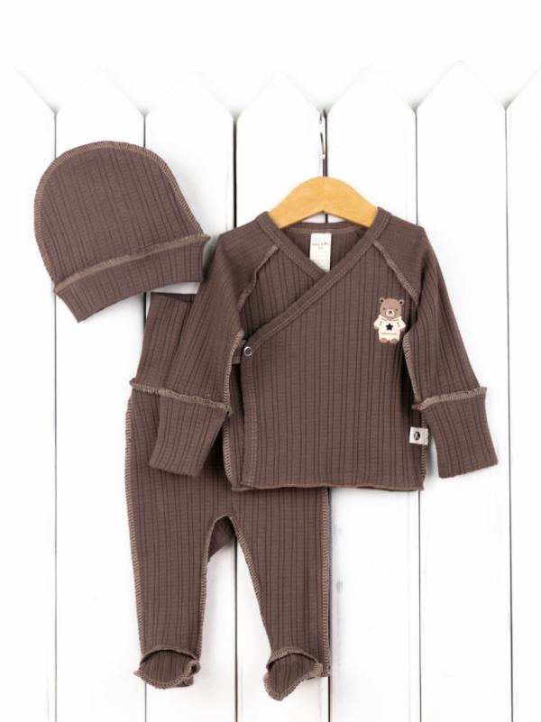картинка Комплект детский Baby Boom КН154/2-Р Ажурная рибана Кофе я734 от магазина детских товаров ALiSa