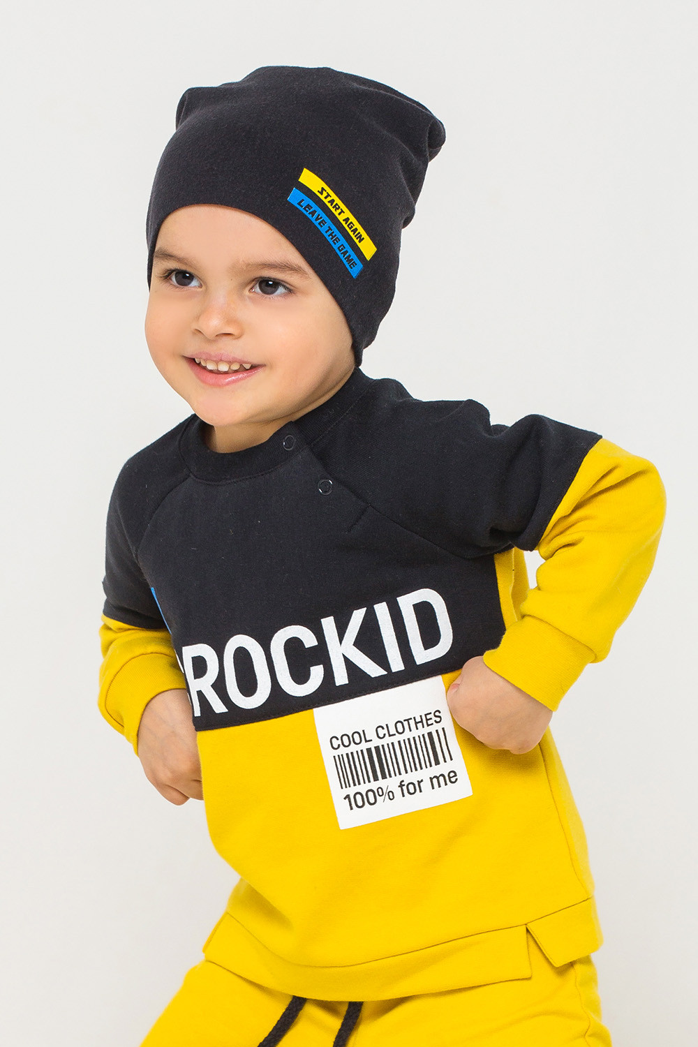 картинка Джемпер для мальчика Crockid КР 300812 светло-горчичный к226 от магазина детских товаров ALiSa