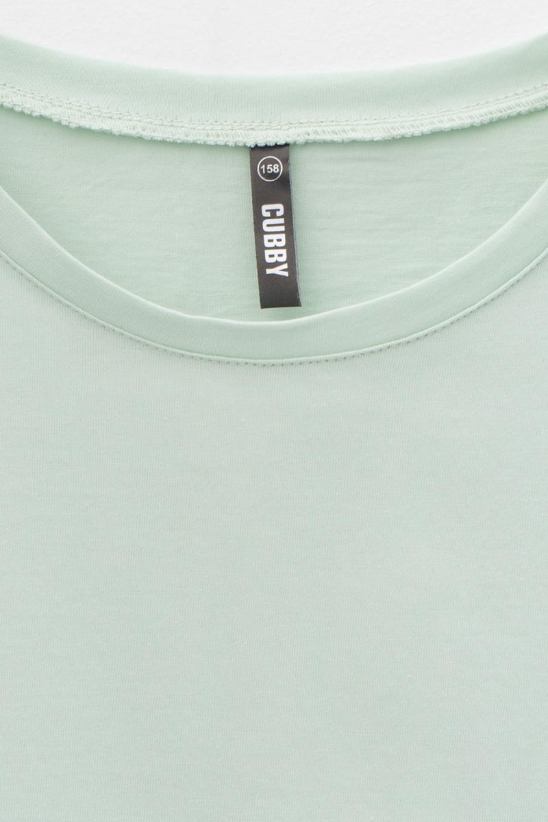 картинка Футболка для девочки Crockid КБ 302093 пастельно-зеленый от магазина детских товаров ALiSa