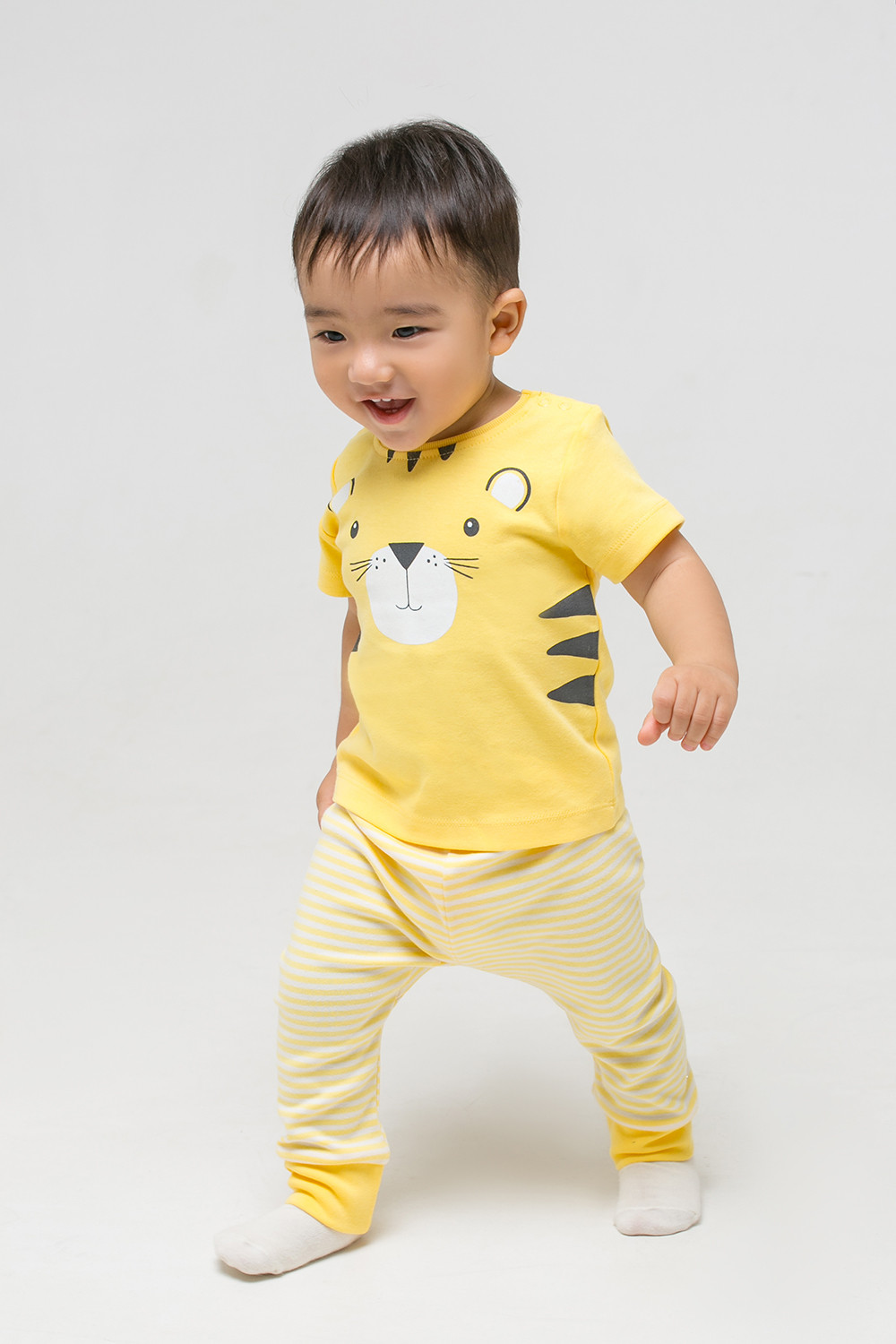 картинка Комплект для мальчика Crockid К 2567 светло-желтый полоска от магазина детских товаров ALiSa