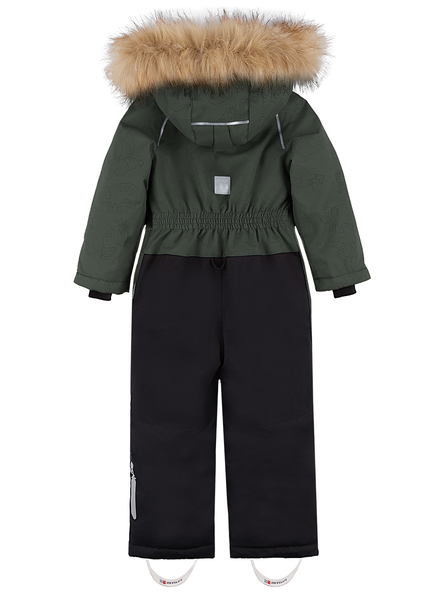 картинка Комбинезон зимний для мальчика NIKASTYLE 8з1924 Хаки черный от магазина детских товаров ALiSa