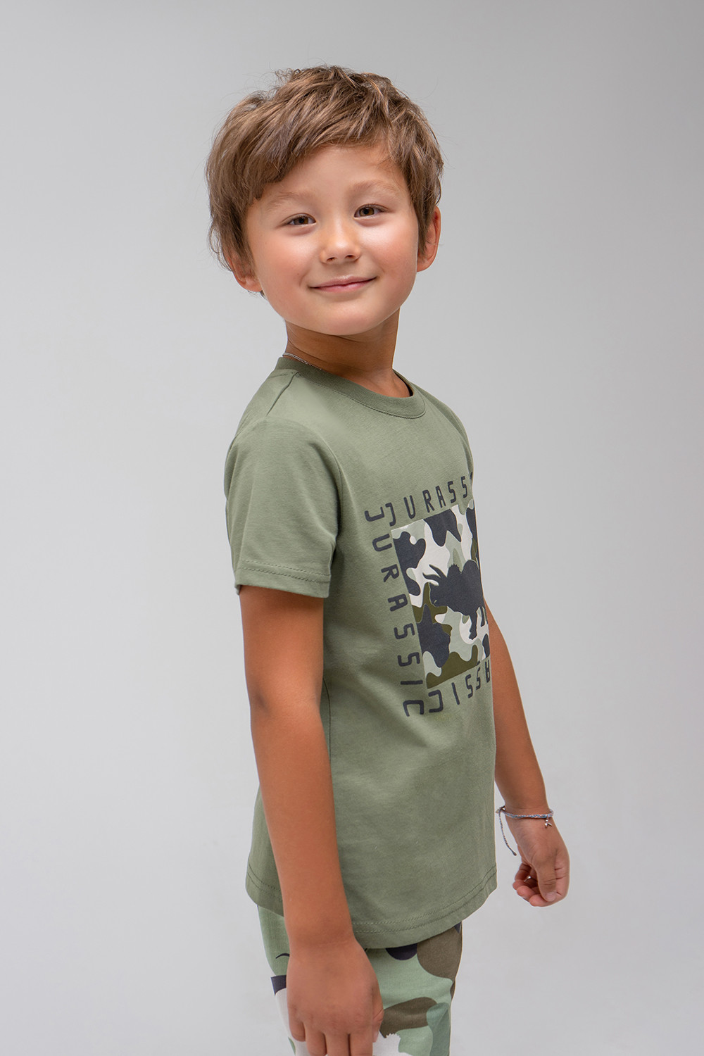 картинка Футболка для мальчика Crockid КР 301696 темно-оливковый к336 от магазина детских товаров ALiSa