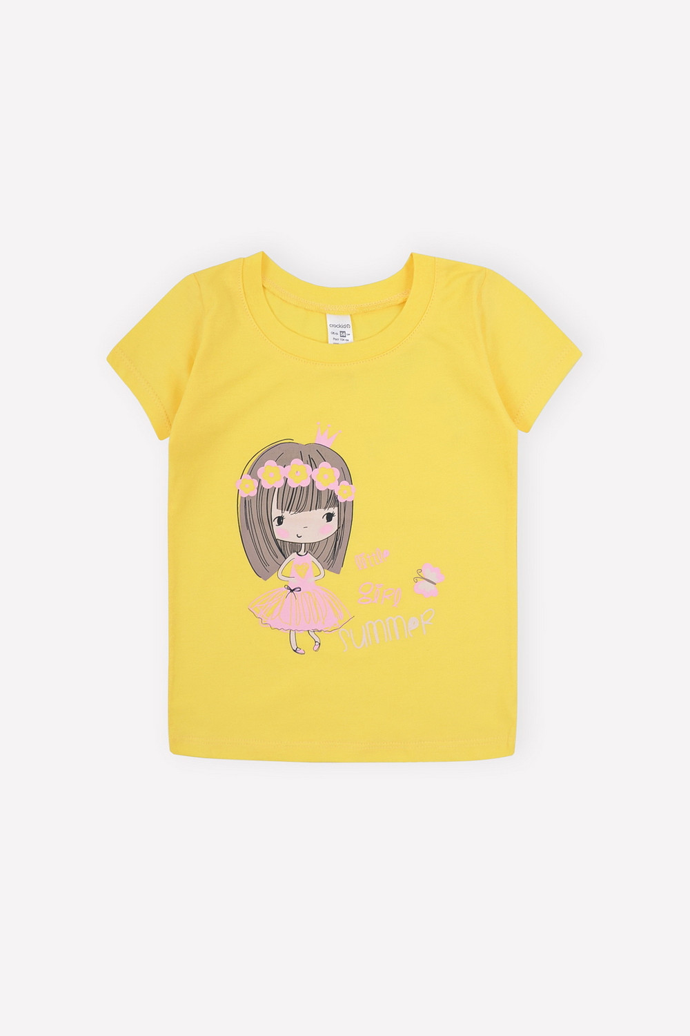 картинка Футболка для девочки Crockid К 301968 желтый от магазина детских товаров ALiSa