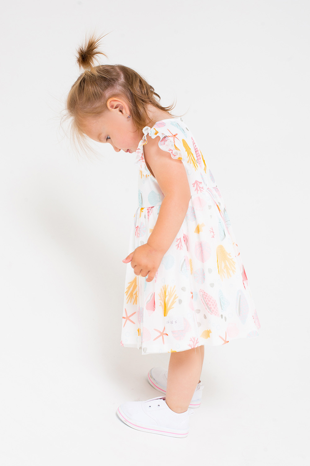 картинка Платье для девочки Crockid КР 5610 сахар, морская шкатулка к241 от магазина детских товаров ALiSa