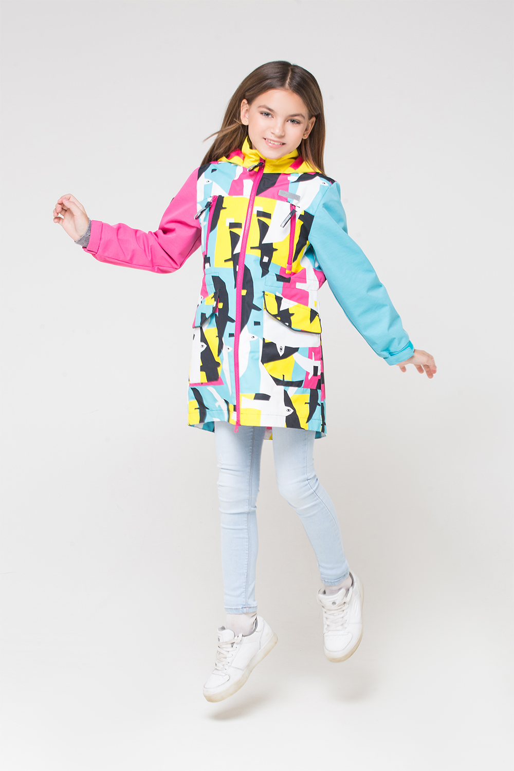 картинка Плащ ветровочный для девочки Crockid ВК 32084/н/2 ГР от магазина детских товаров ALiSa