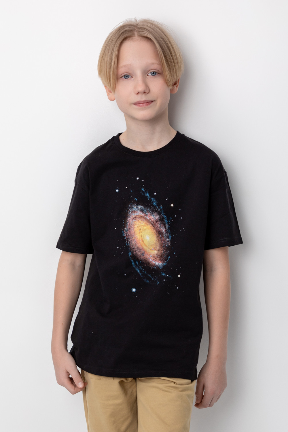 картинка Футболка для мальчика Crockid КБ 302086 черный от магазина детских товаров ALiSa