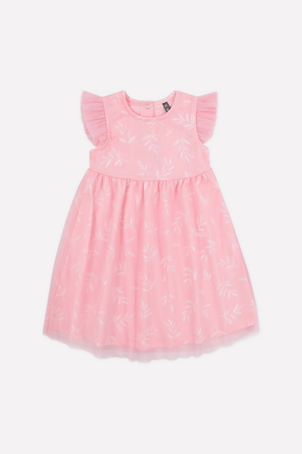 картинка Платье для девочки Crockid К 5666 светлый лосось, веточки от магазина детских товаров ALiSa