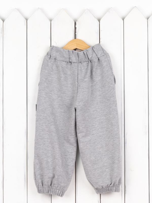 картинка Брюки для мальчика Baby Boom П133/1-Ф Серый меланж Б120 от магазина детских товаров ALiSa