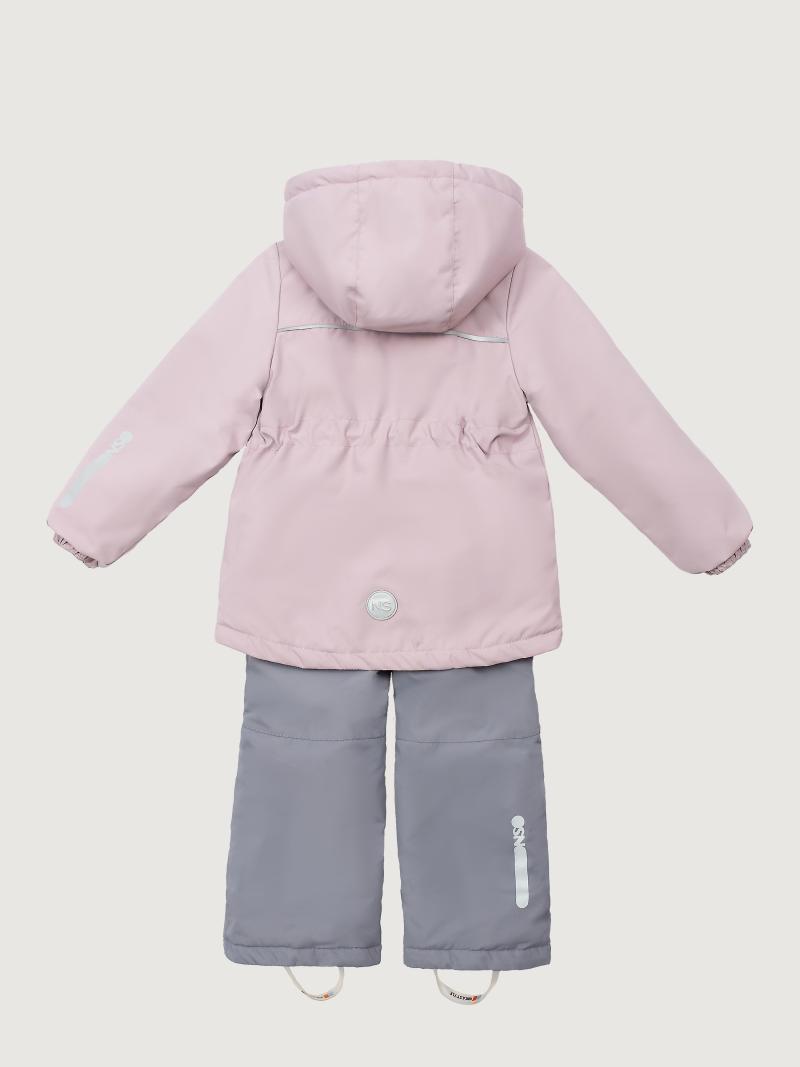 картинка Комплект утеплённый для девочки NIKASTYLE 7м2225 Пудра серый от магазина детских товаров ALiSa