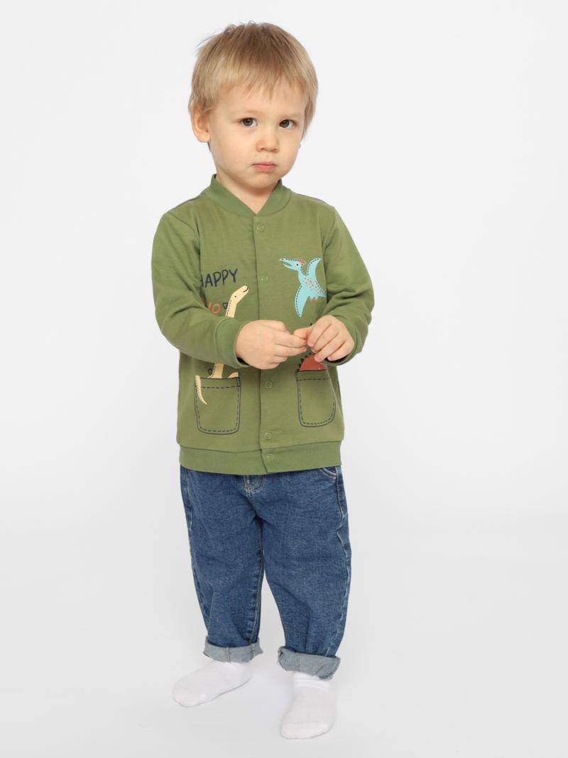 картинка Кофточка для мальчика CSNB 63473-34-354 Оливковый от магазина детских товаров ALiSa