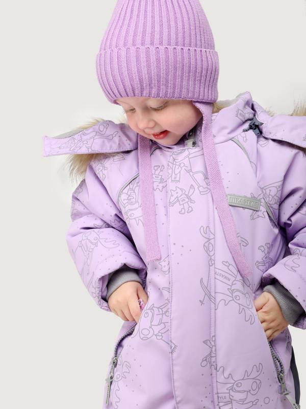 картинка Комбинезон для девочки NIKASTYLE 8з0425 Лаванда Инжир от магазина детских товаров ALiSa