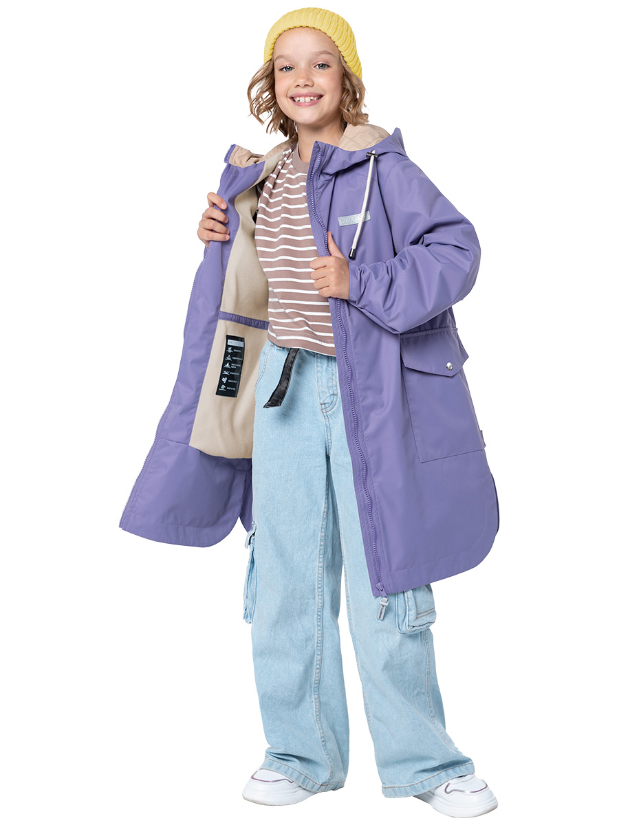 картинка Плащ ветровочный для девочки NIKASTYLE 4л4224 орхидея от магазина детских товаров ALiSa