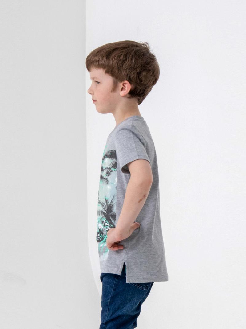 картинка Футболка для мальчика Cherubino CSJB 63115-11-320 Светло-серый меланж от магазина детских товаров ALiSa