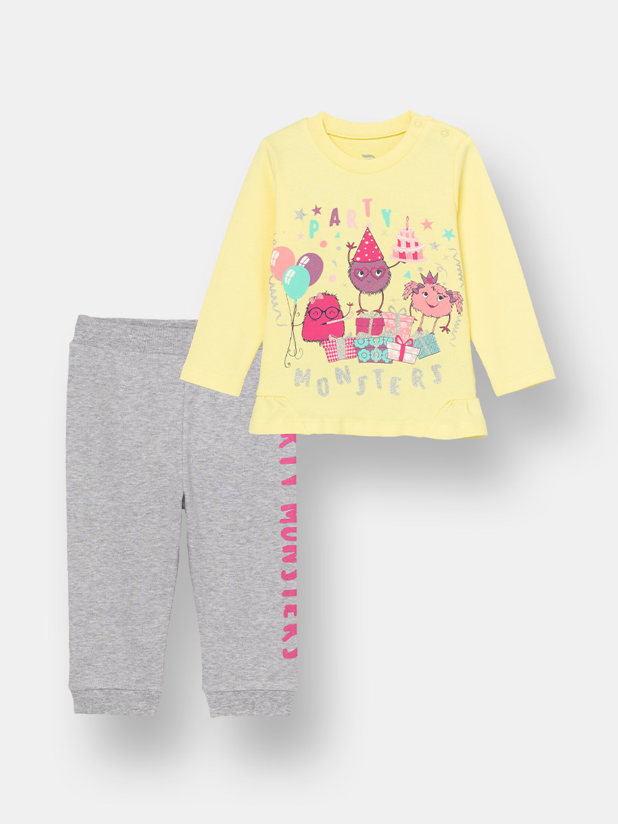 картинка Комплект для девочки CSNG 90118-30-302 Желтый от магазина детских товаров ALiSa