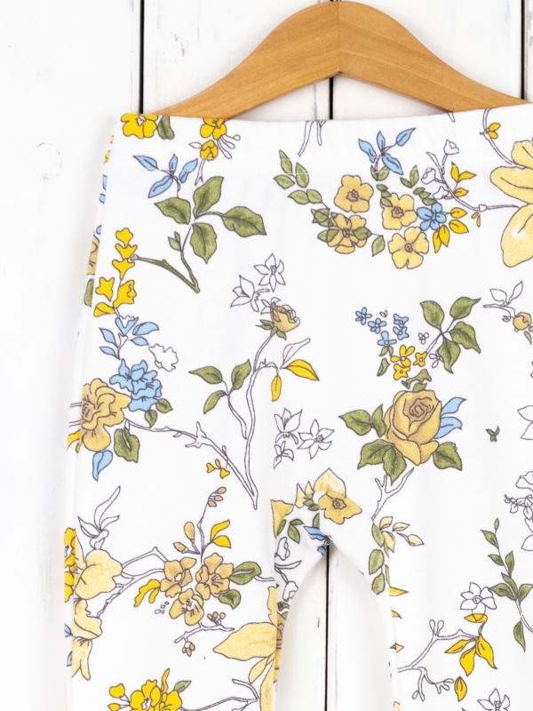 картинка Брюки для девочки Baby Boom П47/53-И Цветы Ар-Нуво на молоке я725 от магазина детских товаров ALiSa