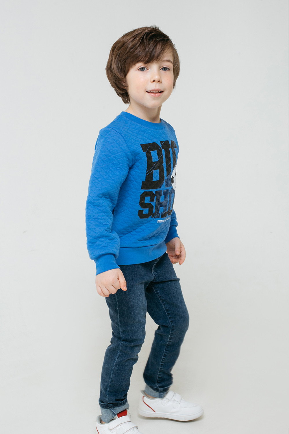 картинка Джемпер для мальчика Crockid К 301424 ярко-голубой к1277 от магазина детских товаров ALiSa