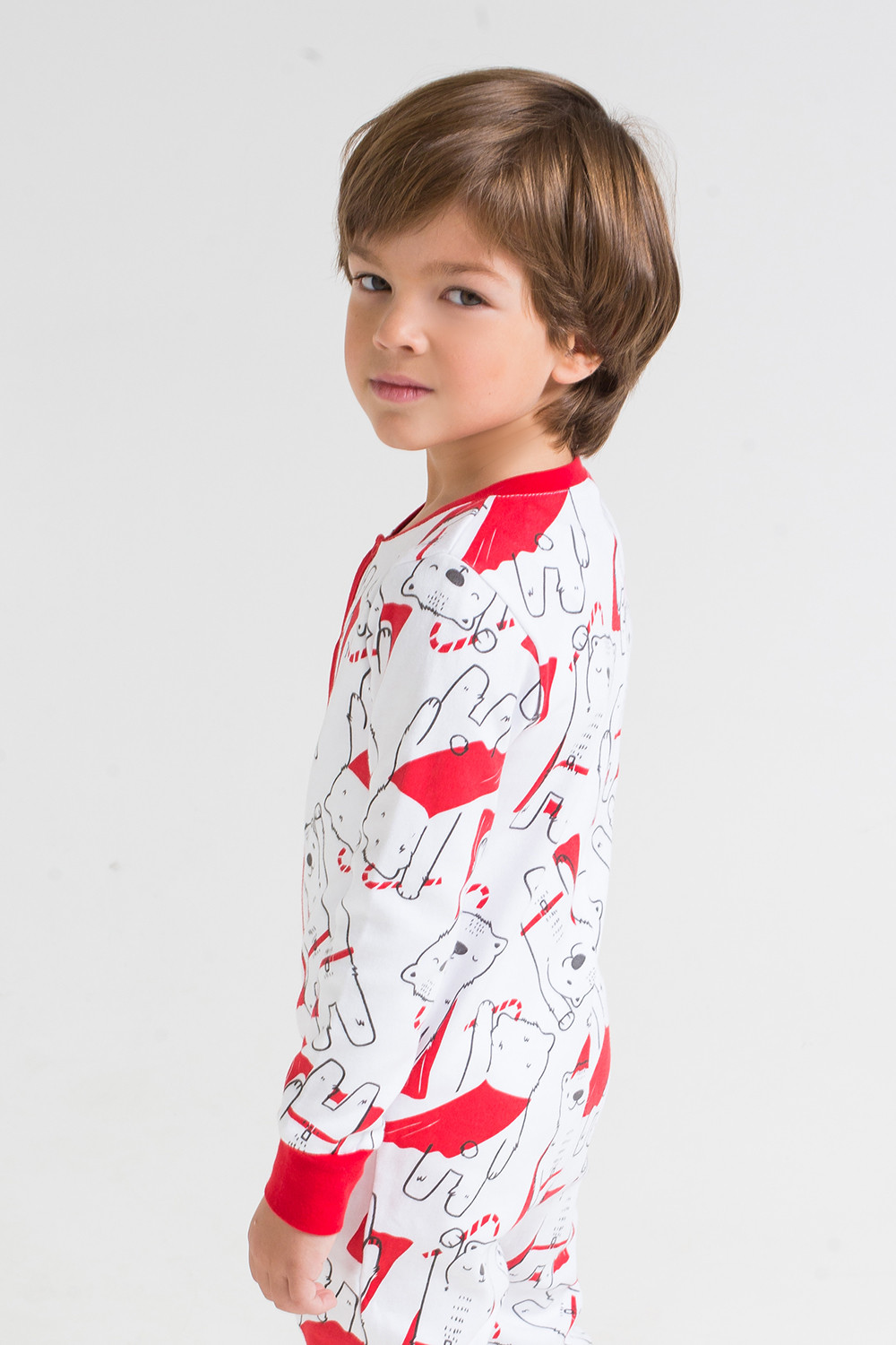 картинка Комбинезон пижама Crockid К 6180 супермишки на белом от магазина детских товаров ALiSa