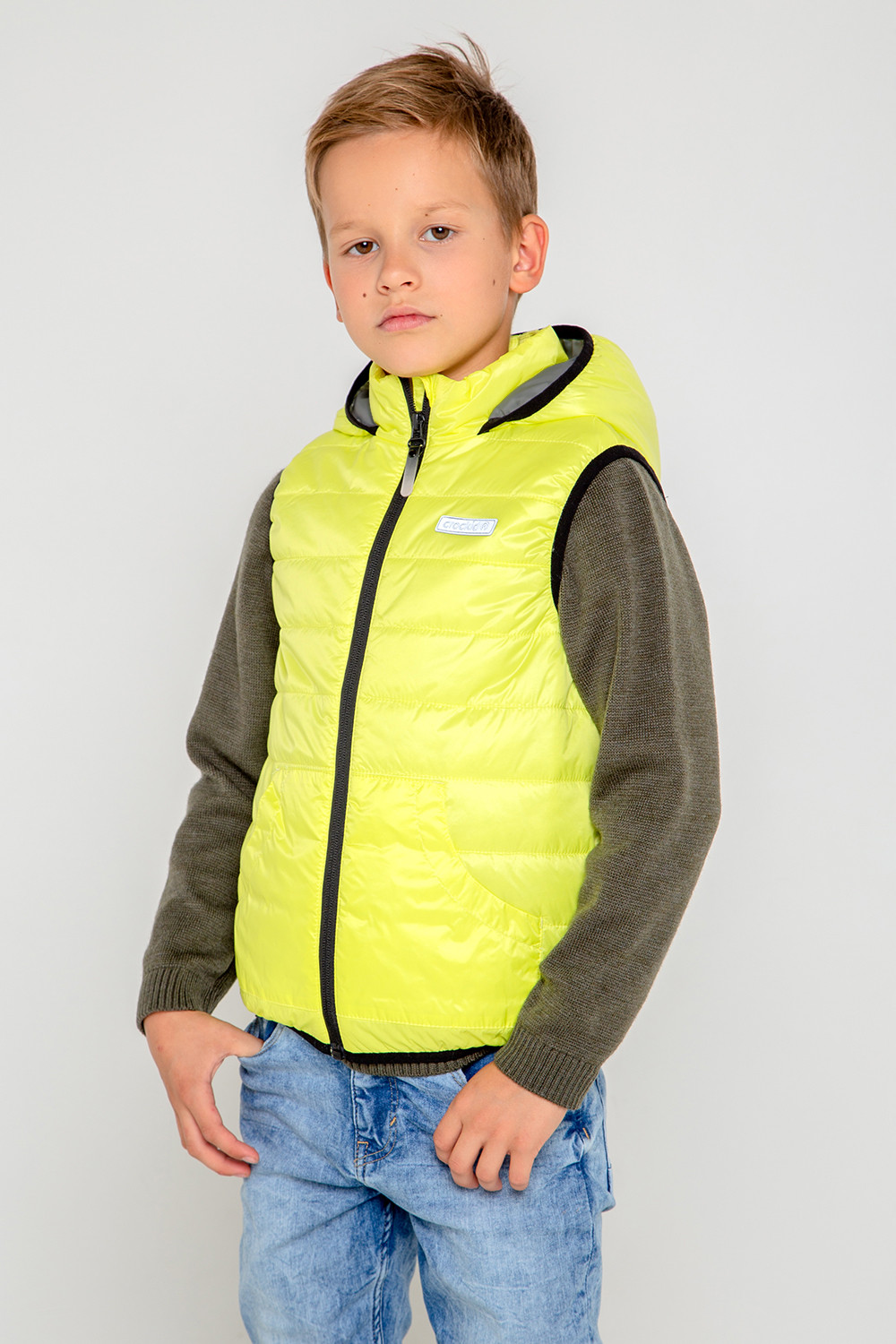 картинка Жилет демисезонный Crockid ВК 35009/10 ГР от магазина детских товаров ALiSa