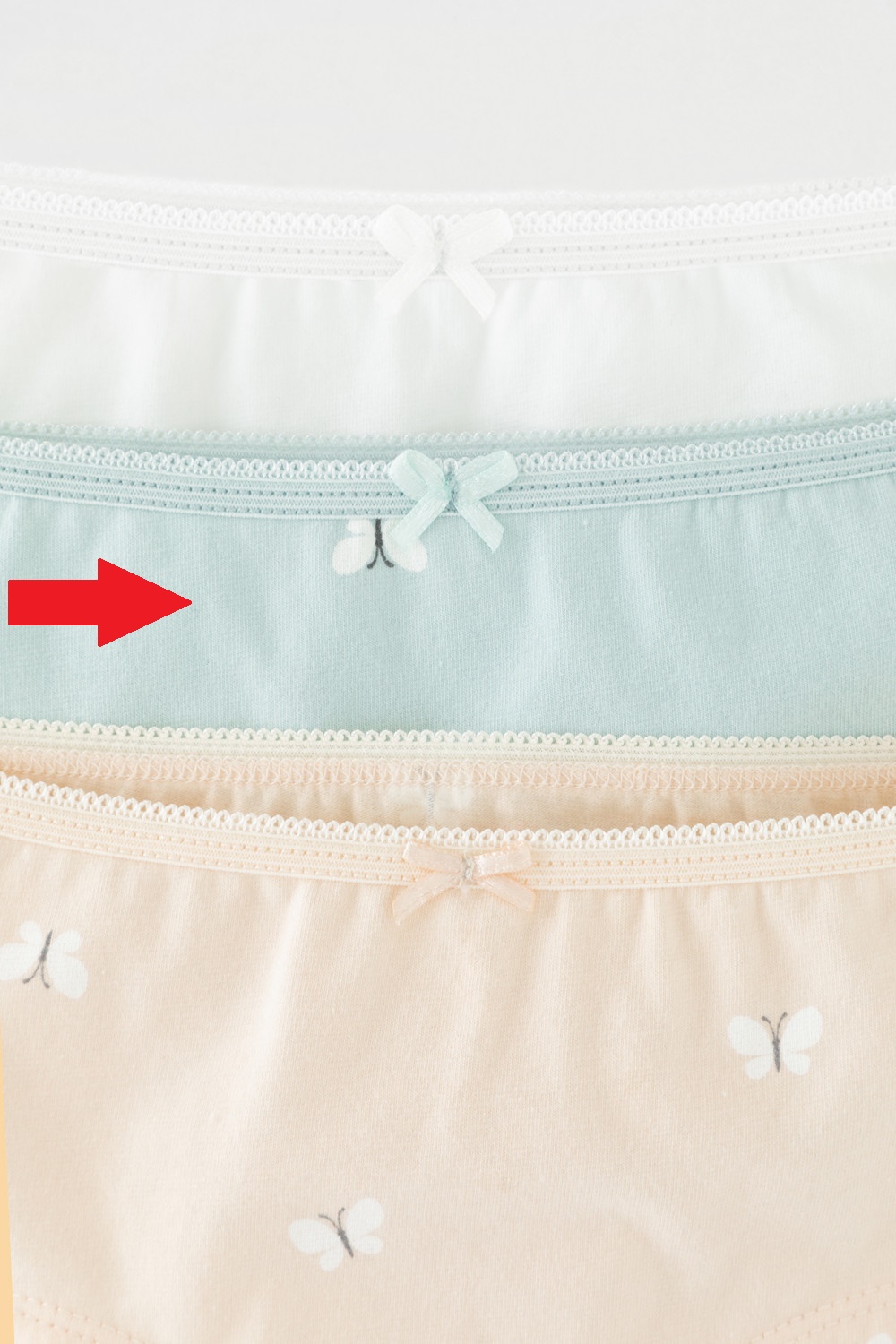 картинка Трусы для девочки Crockid К 1964-3 голубой опал, персиковый зефир, бабочки (голубой) от магазина детских товаров ALiSa