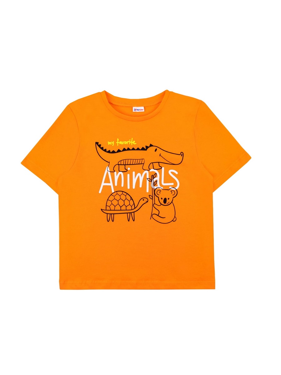 картинка Футболка для мальчика Youlala YLA 1360100302 Оранжевый от магазина детских товаров ALiSa