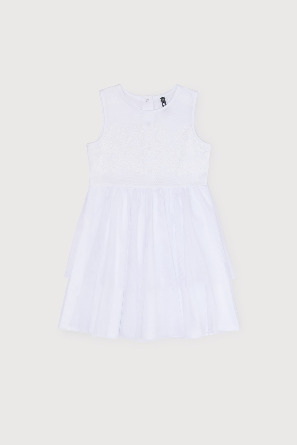картинка Платье для девочки Crockid К 5663 белый от магазина детских товаров ALiSa
