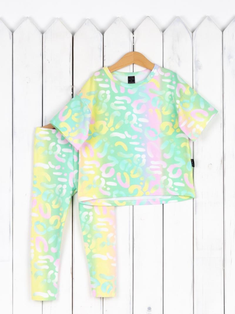 картинка Комплект для девочки Baby Boom КД522/1-К Разноцветный леопард от магазина детских товаров ALiSa