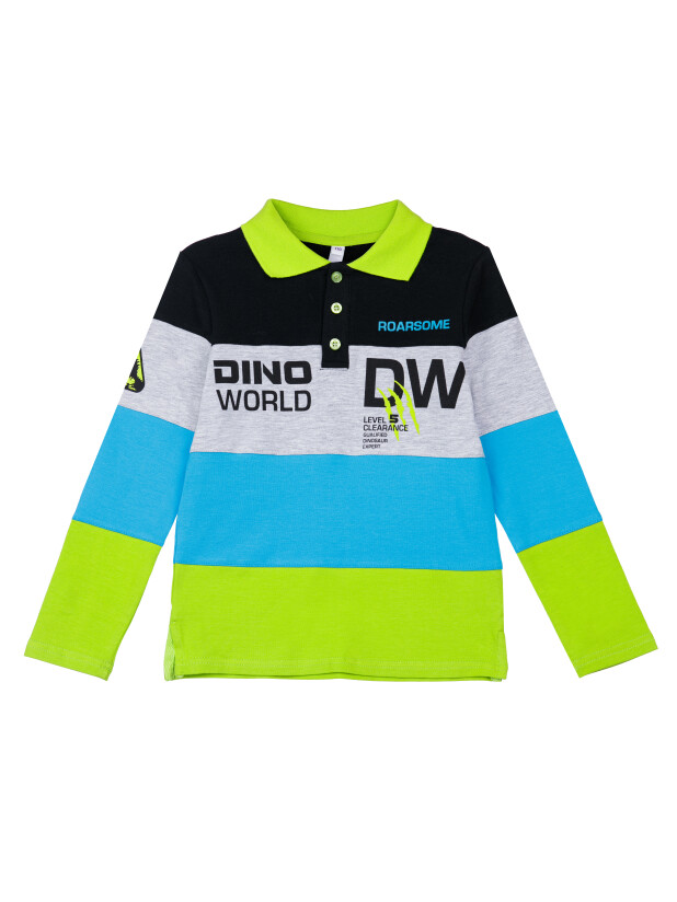 картинка Джемпер с воротником поло для мальчика PL 32312106 п202 от магазина детских товаров ALiSa