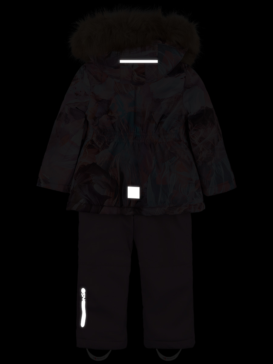 картинка Комплект зимний для девочки NIKASTYLE 7з1224 Кофе орхидея от магазина детских товаров ALiSa