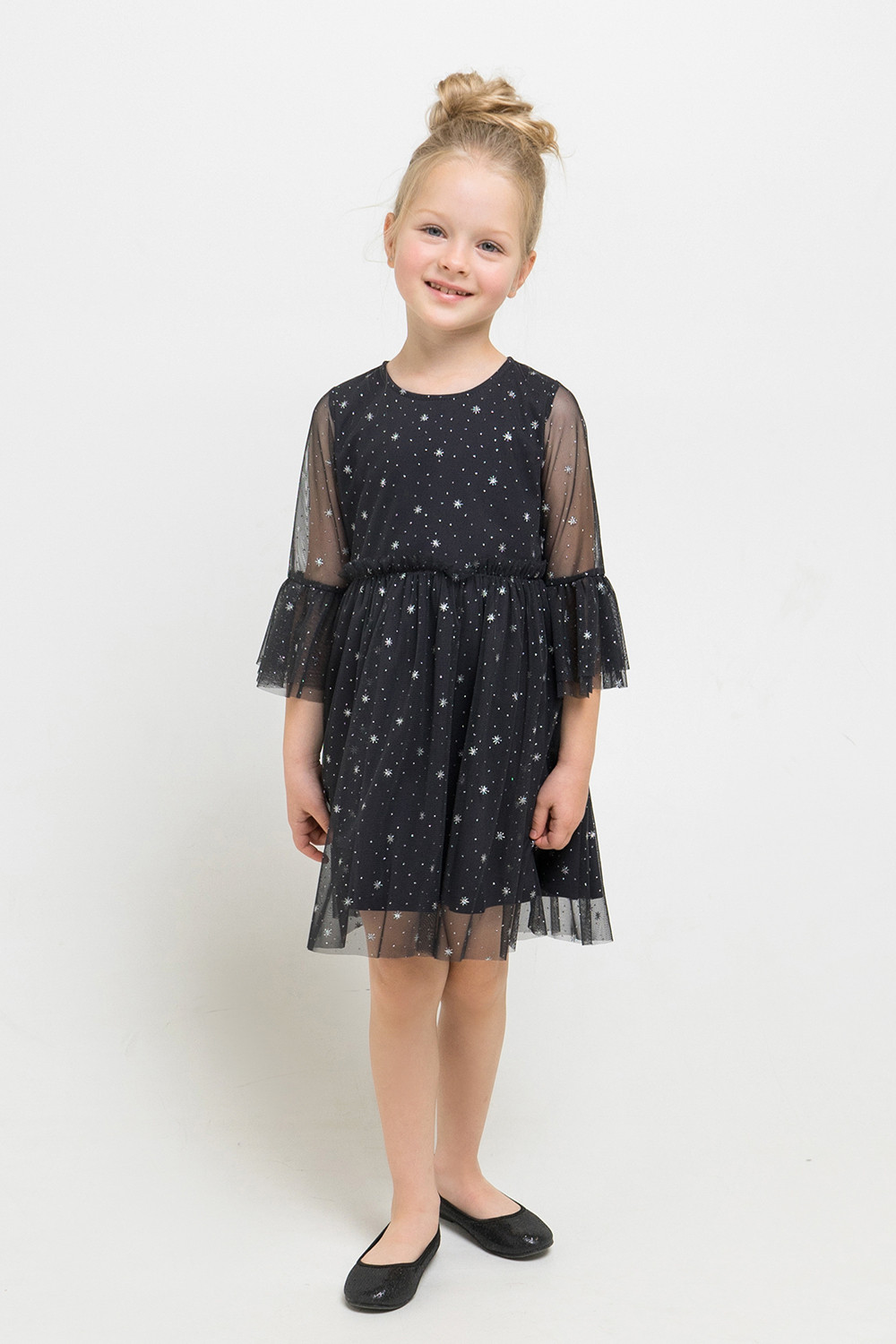 картинка Платье для девочки Crockid К 5579/1 темно-серый от магазина детских товаров ALiSa
