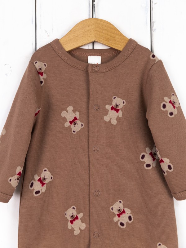 картинка Комбинезон детский Baby Boom BB К270/10007-И(Н) я726 Мишки на кофе от магазина детских товаров ALiSa