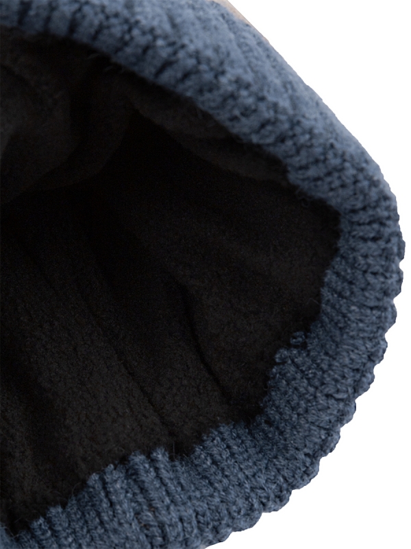 картинка Комплект шапка снуд для мальчика NIKASTYLE 12з16524 Джинс беж от магазина детских товаров ALiSa