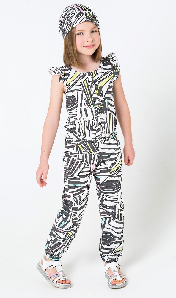 картинка Комбинезон для девочки Crockid КР 6182 цветная графика на сахаре к207 от магазина детских товаров ALiSa